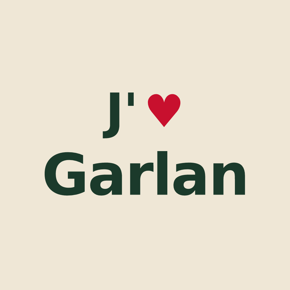 Tote bag personnalisé Garlan — design J'aime Garlan