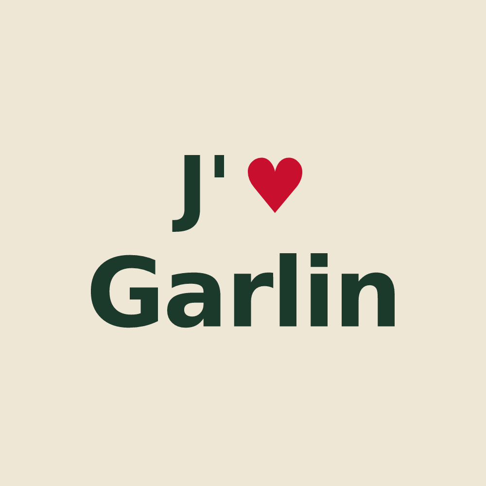 Tote bag personnalisé Garlin — design J'aime Garlin