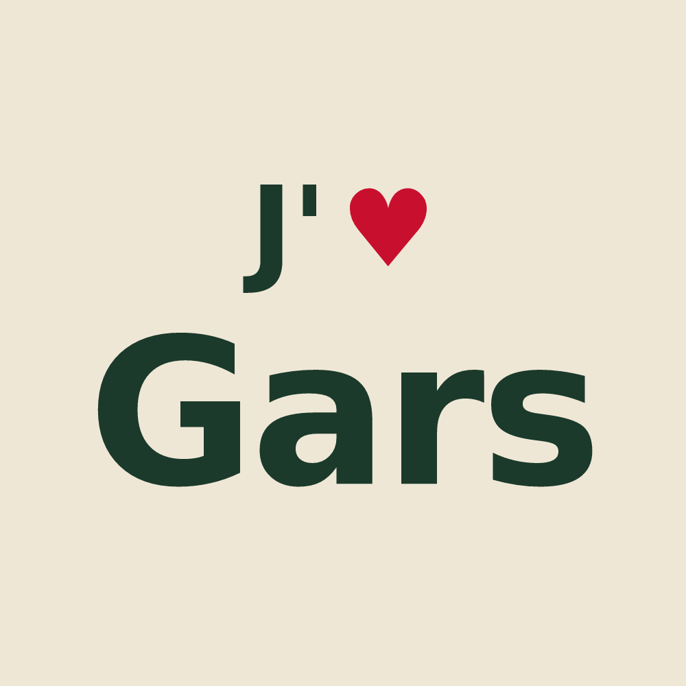 Tote bag personnalisé Gars — design J'aime Gars