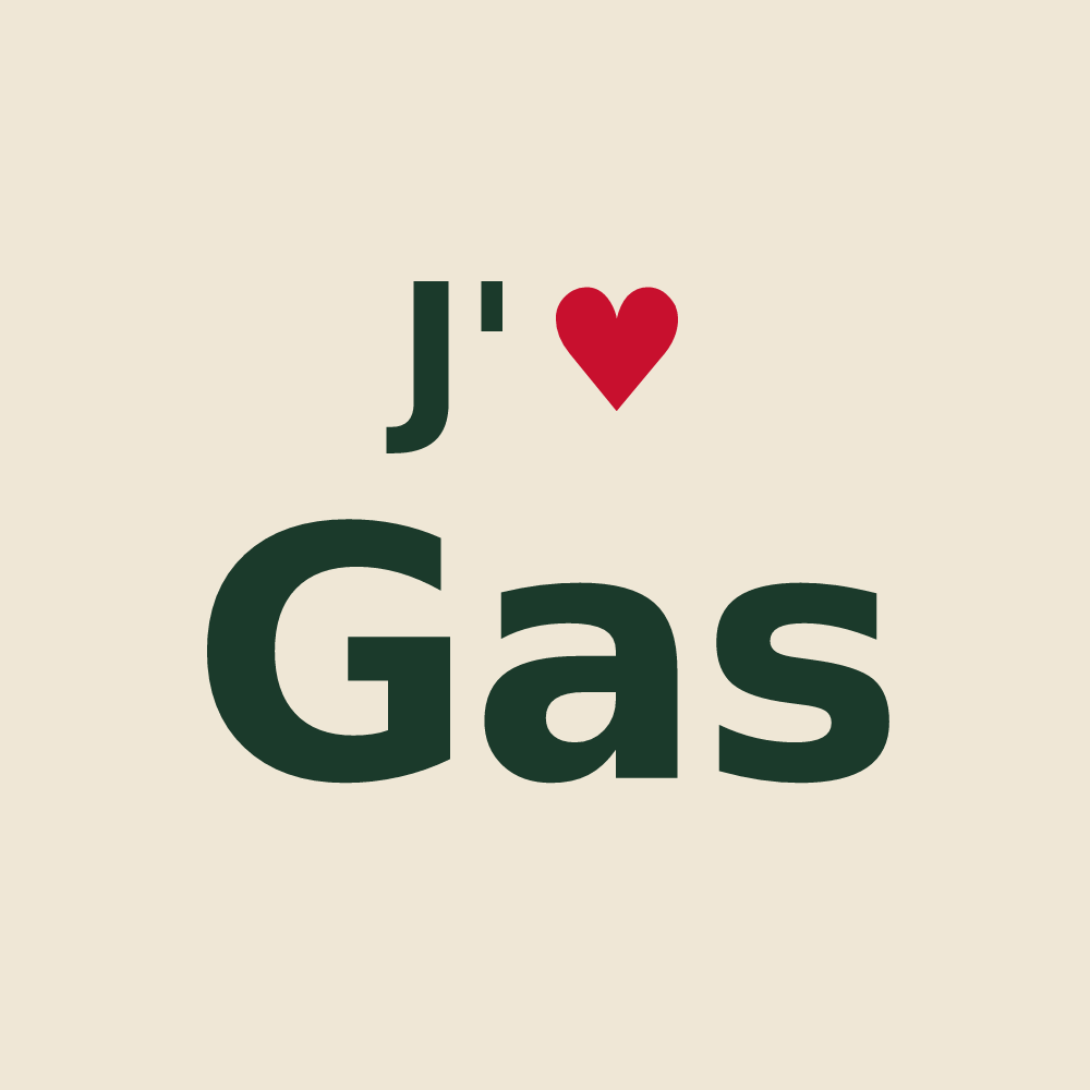 Tote bag personnalisé Gas — design J'aime Gas