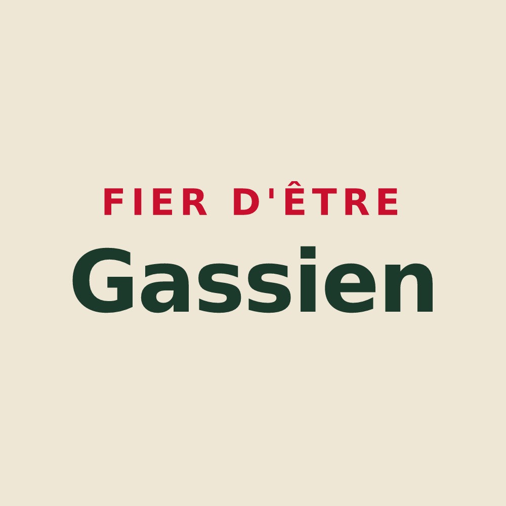 Tote bag « Fier d'être Gassien » — design pour Gas