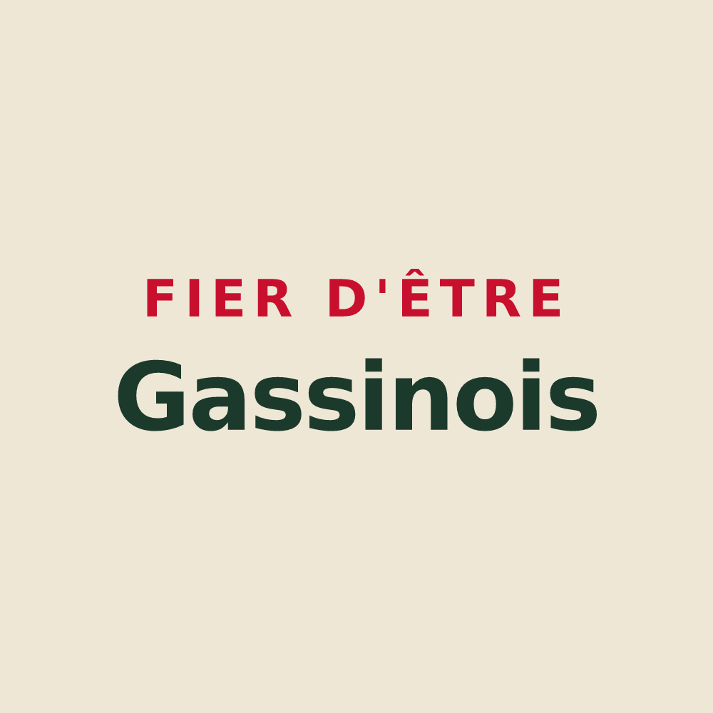 Tote bag « Fier d'être Gassinois » — design pour Gassin
