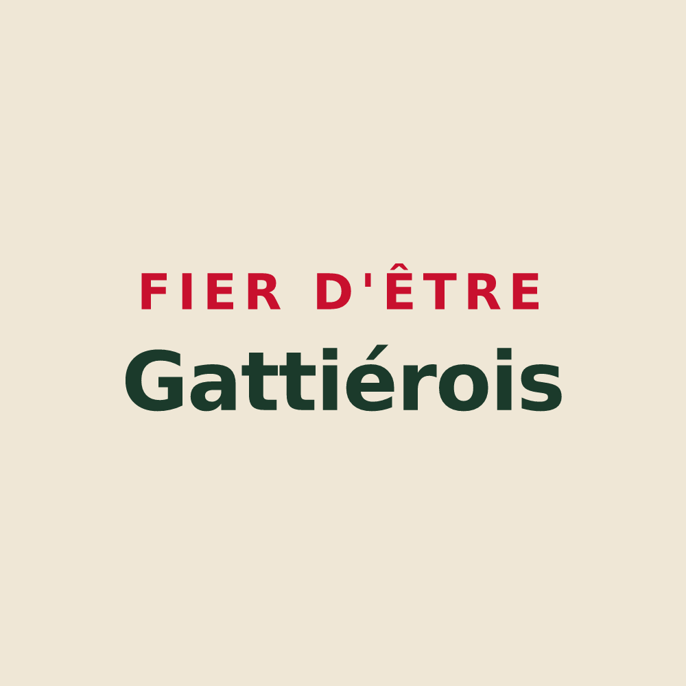 Tote bag « Fier d'être Gattiérois » — design pour Gattières