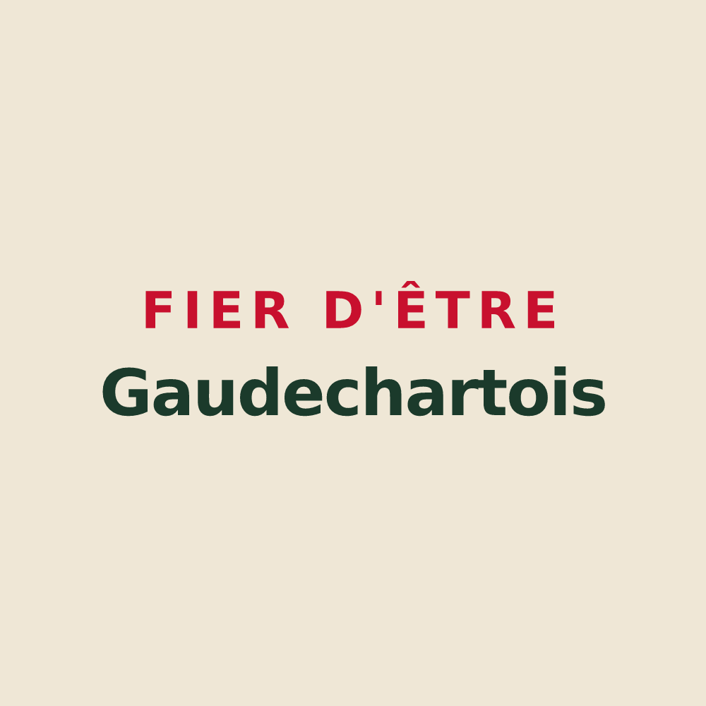 Tote bag « Fier d'être Gaudechartois » — design pour Gaudechart