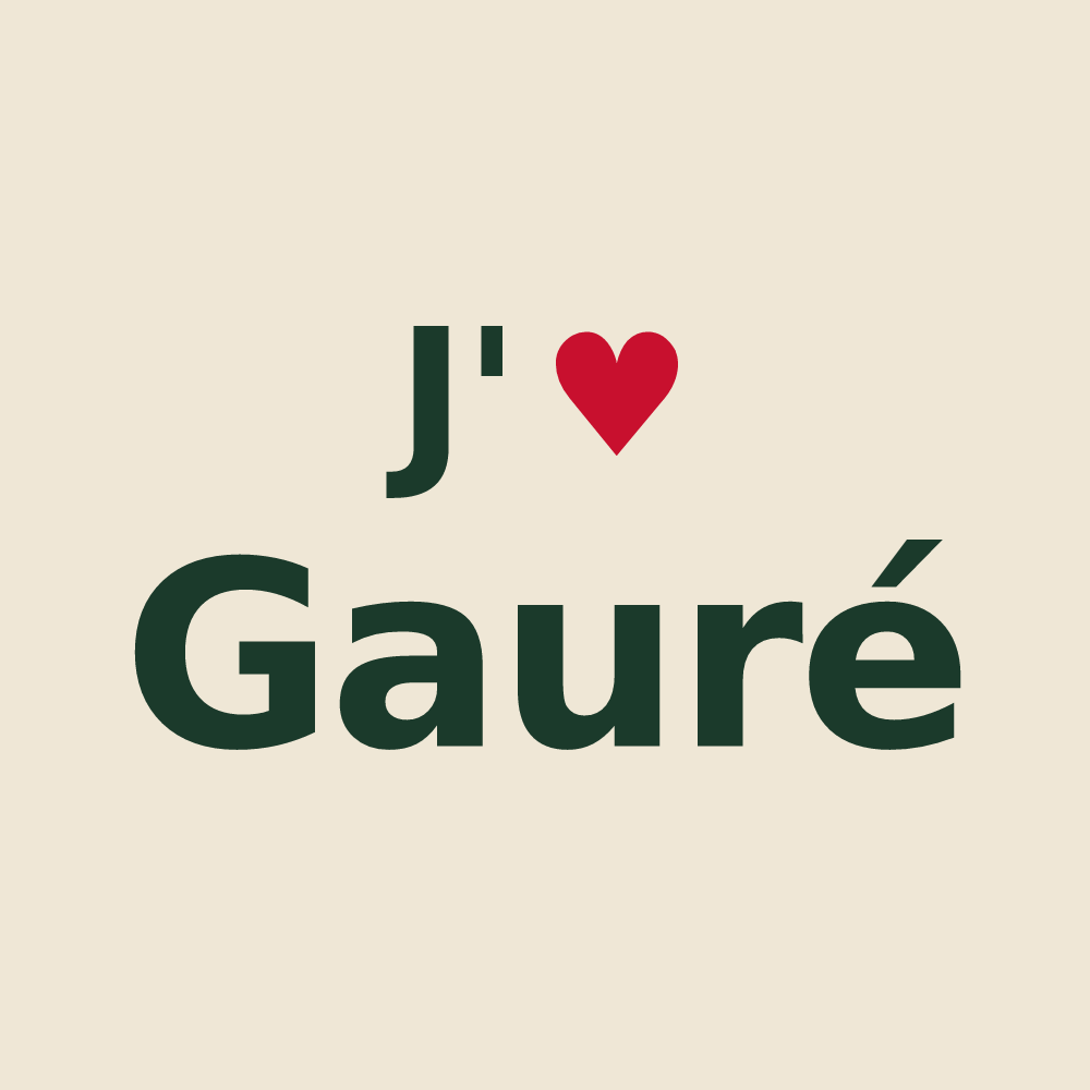 Tote bag personnalisé Gauré — design J'aime Gauré