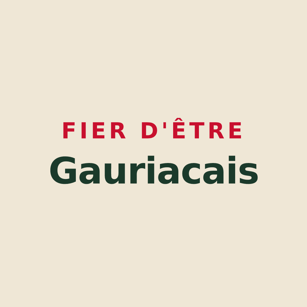 Tote bag « Fier d'être Gauriacais » — design pour Gauriac