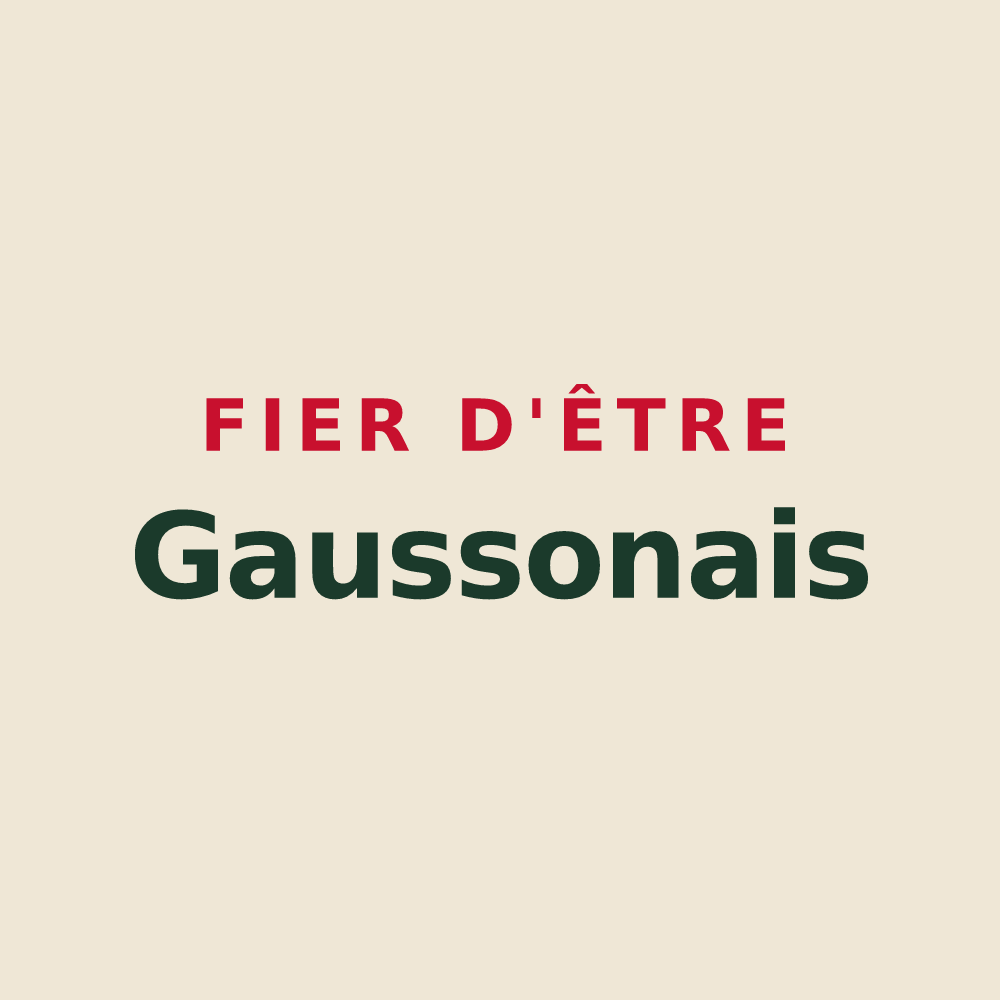 Tote bag « Fier d'être Gaussonais » — design pour Gausson