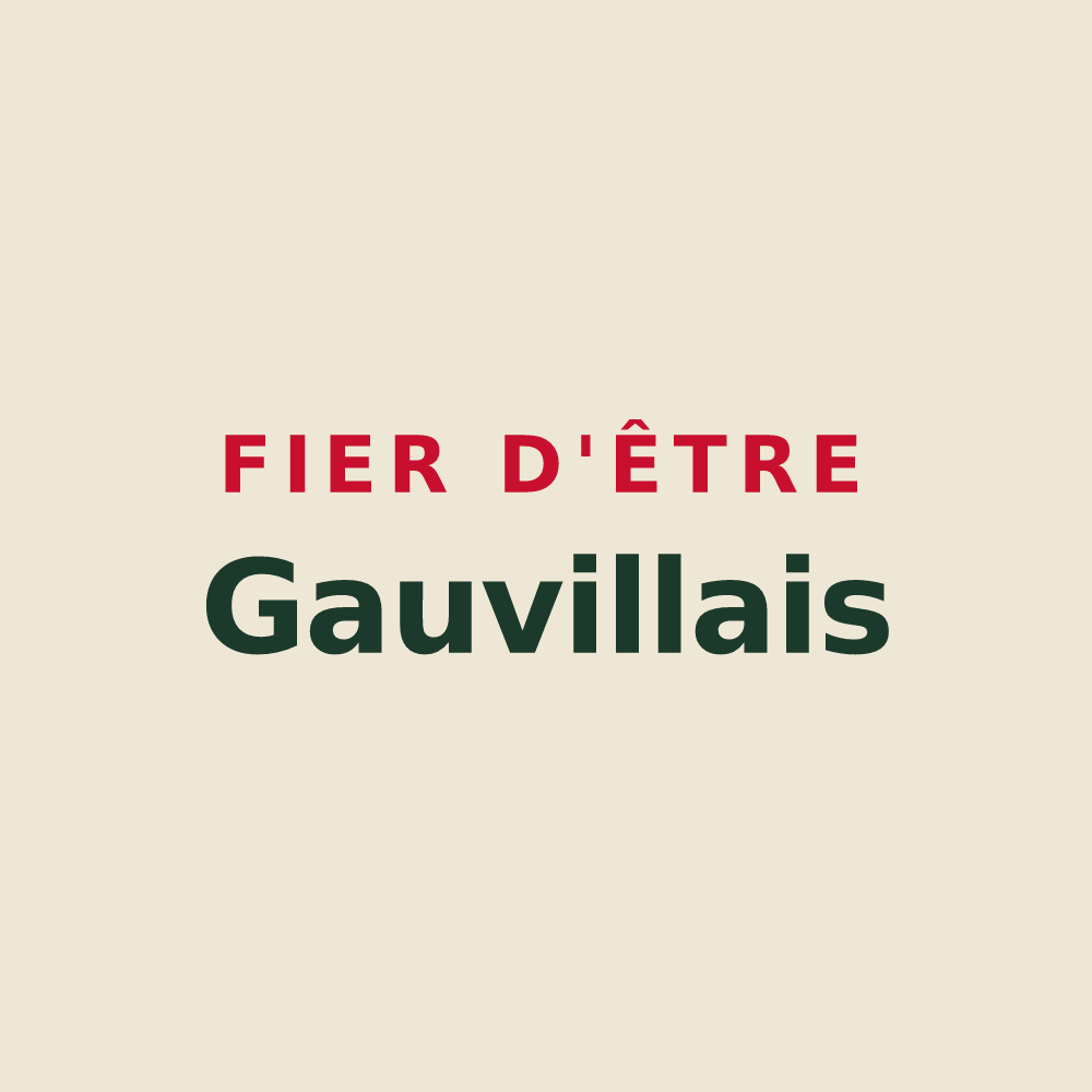 Tote bag « Fier d'être Gauvillais » — design pour Gauville-la-Campagne