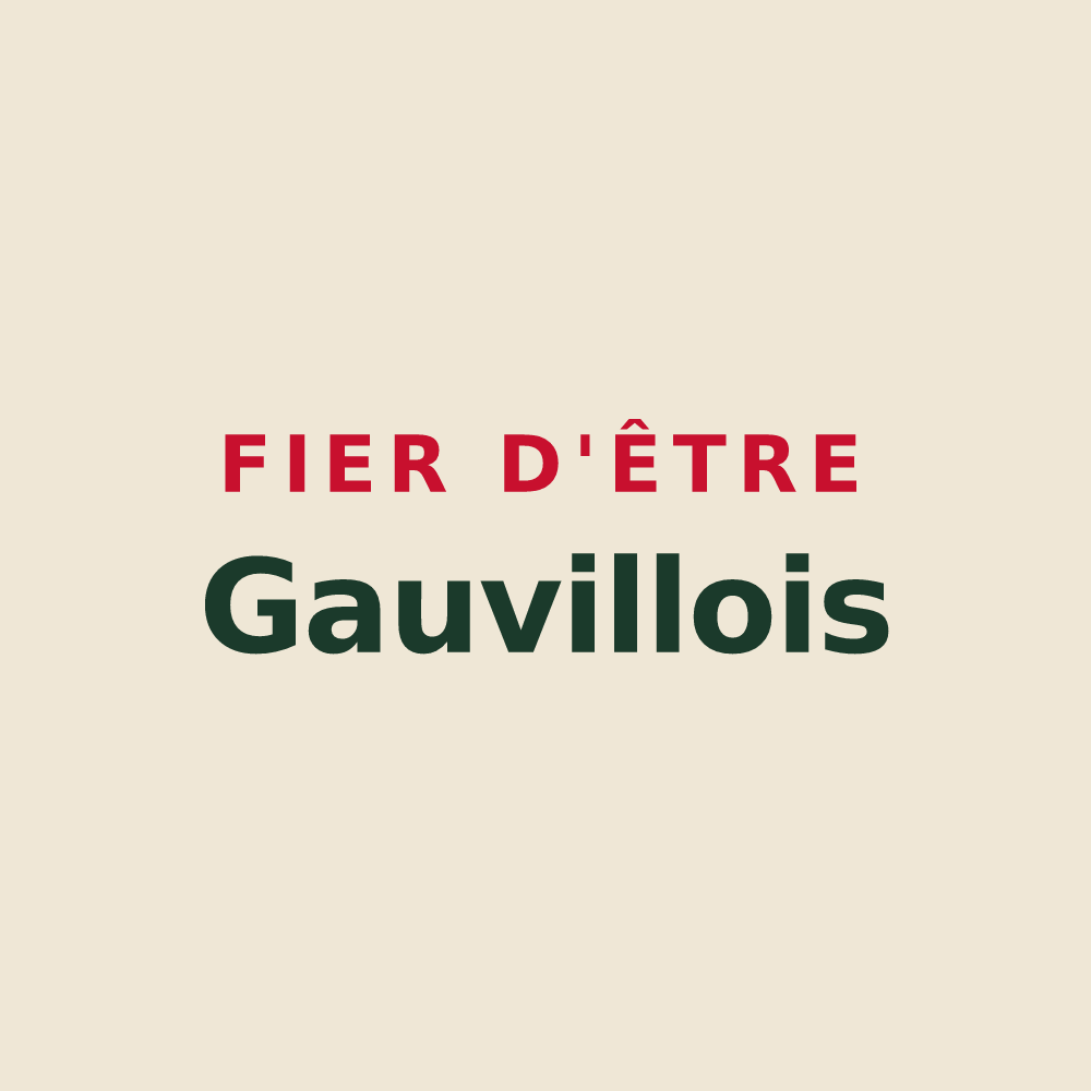 Tote bag « Fier d'être Gauvillois » — design pour Gauville