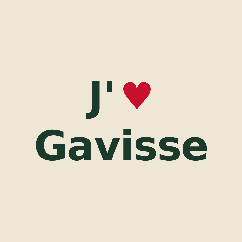 Tote bag personnalisé Gavisse — design J'aime Gavisse