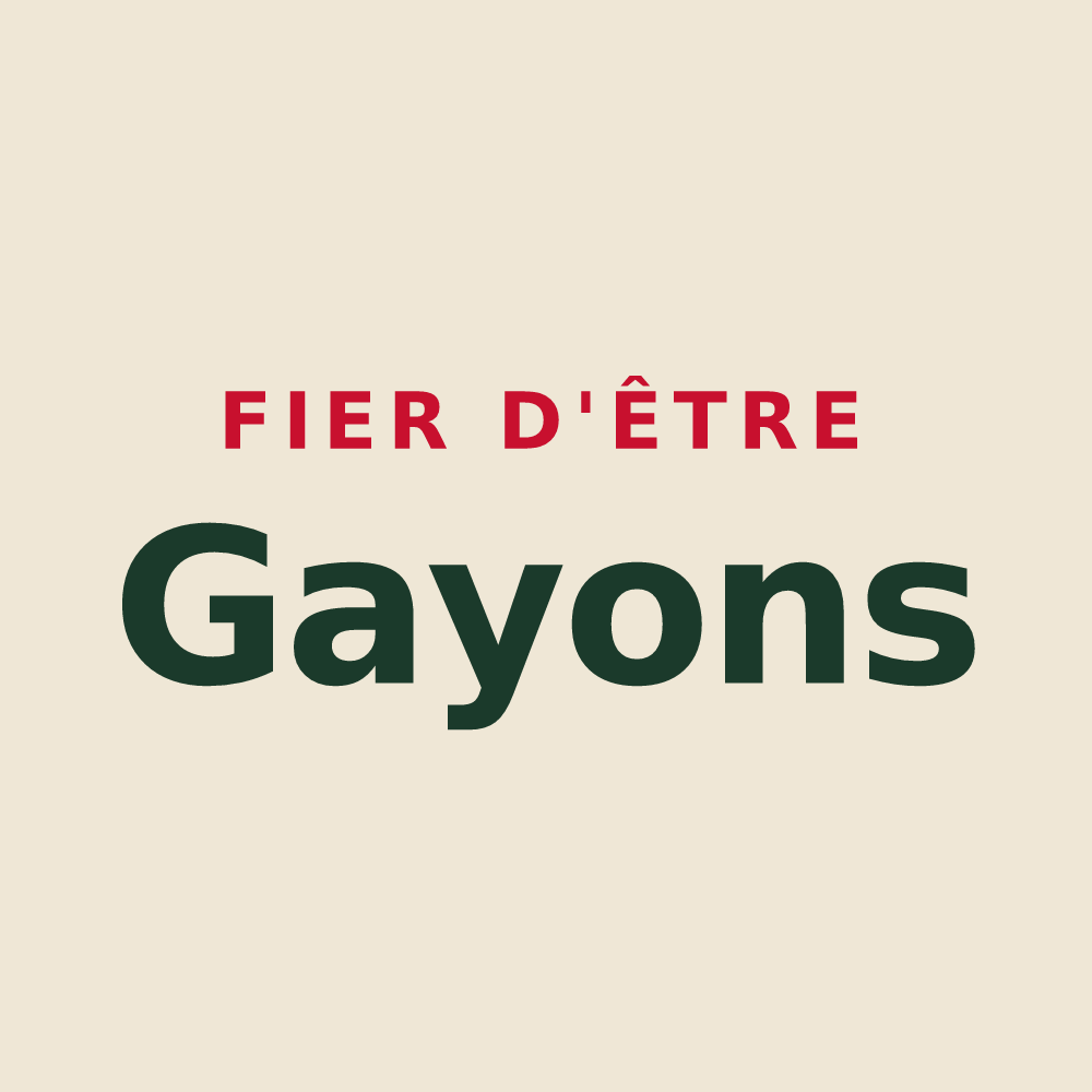 Tote bag « Fier d'être Gayons » — design pour Gaye
