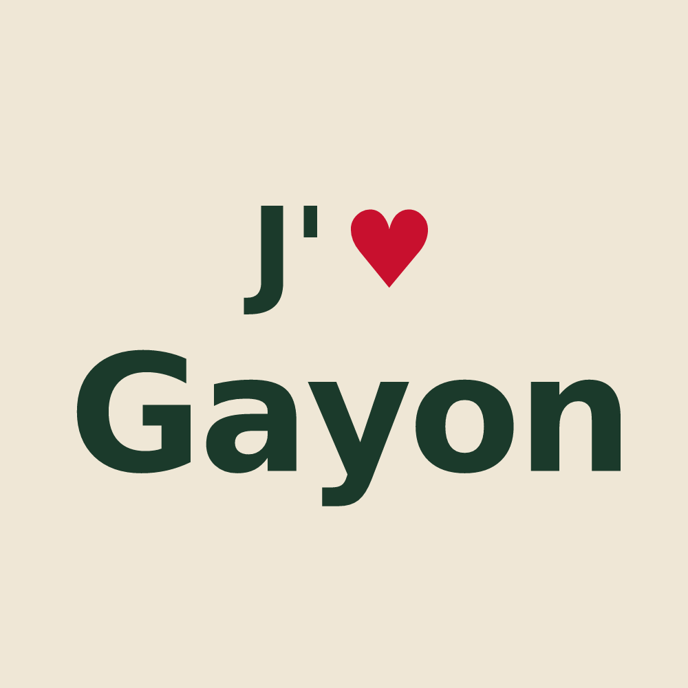 Tote bag personnalisé Gayon — design J'aime Gayon