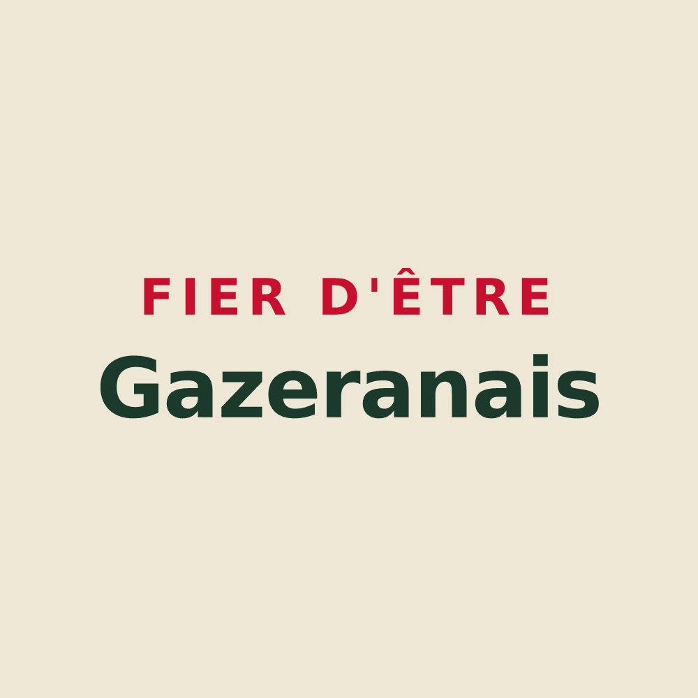 Tote bag « Fier d'être Gazeranais » — design pour Gazeran