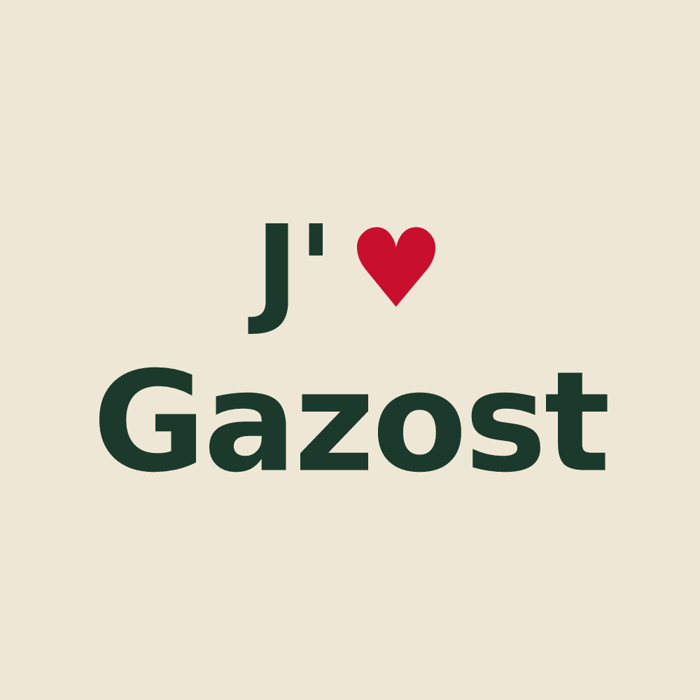Tote bag personnalisé Gazost — design J'aime Gazost