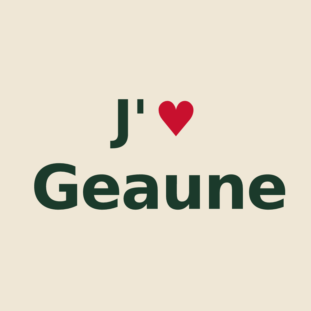 Tote bag personnalisé Geaune — design J'aime Geaune