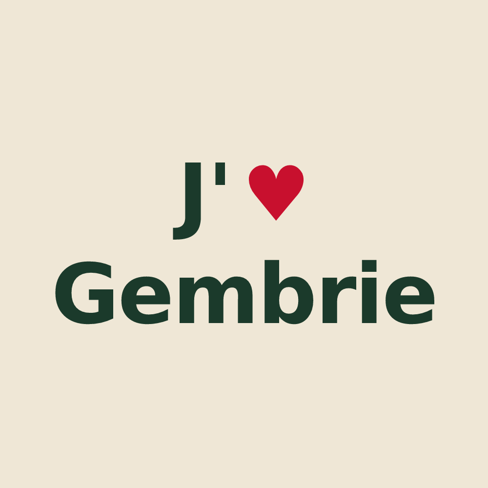 Tote bag personnalisé Gembrie — design J'aime Gembrie