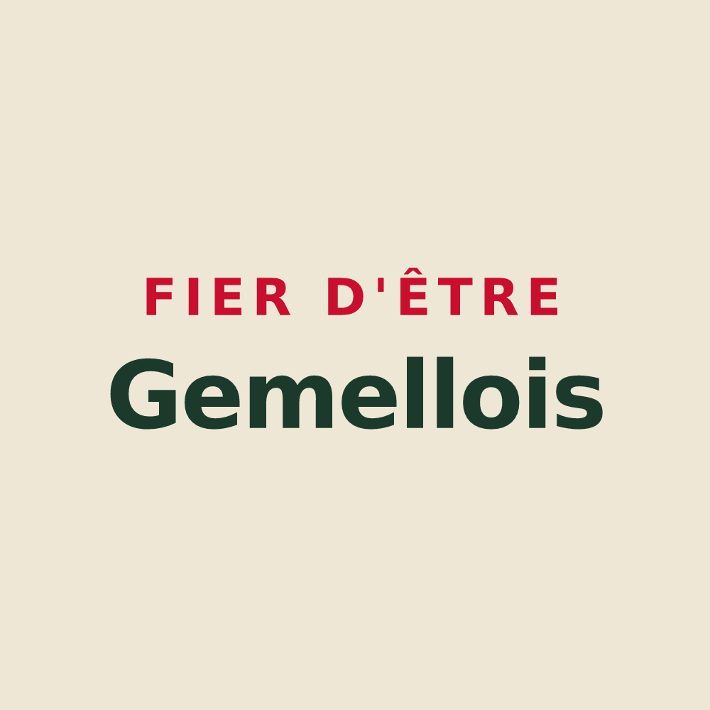 Tote bag « Fier d'être Gemellois » — design pour Gemeaux