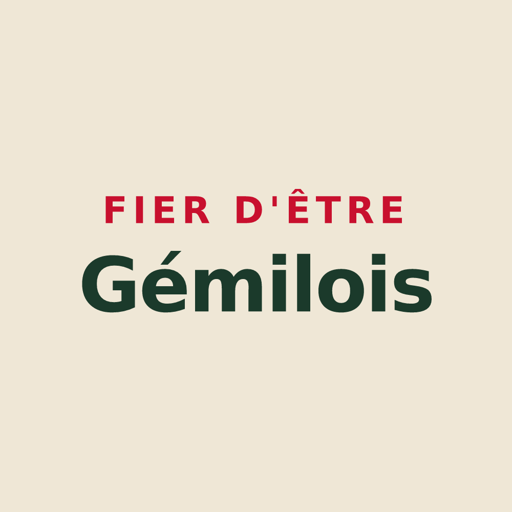 Tote bag « Fier d'être Gémilois » — design pour Gémil