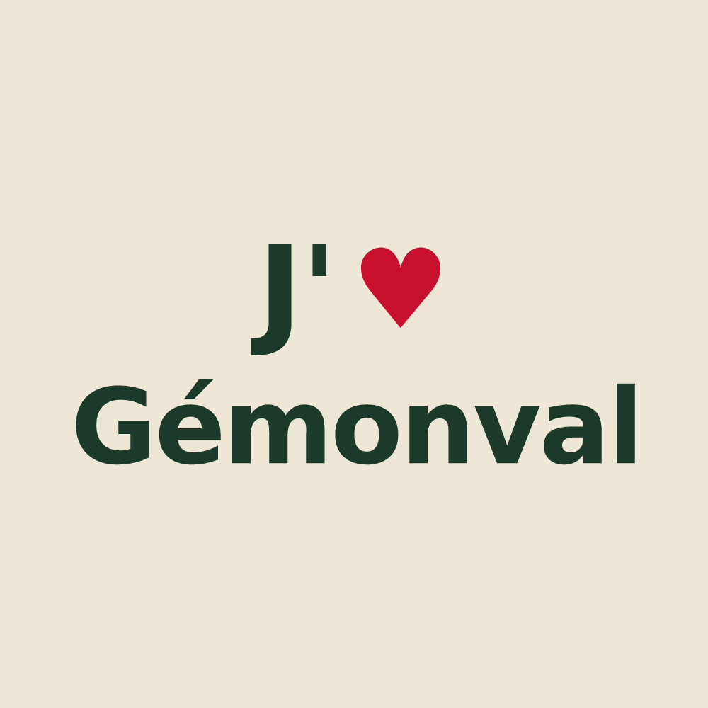 Tote bag personnalisé Gémonval — design J'aime Gémonval