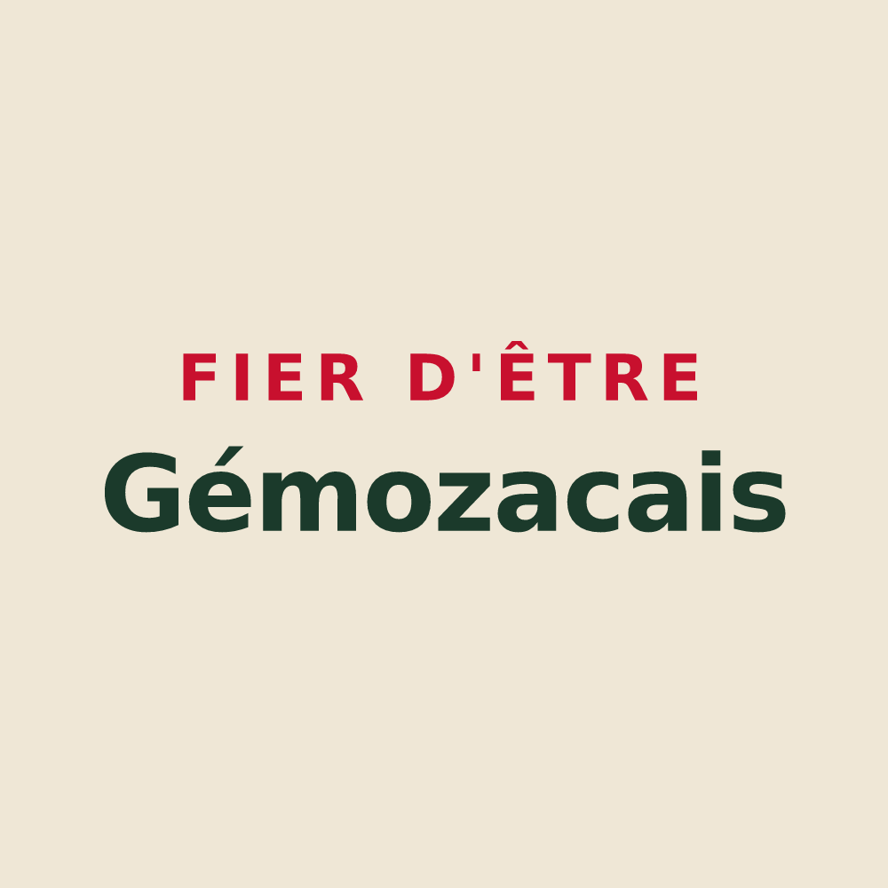 Tote bag « Fier d'être Gémozacais » — design pour Gémozac