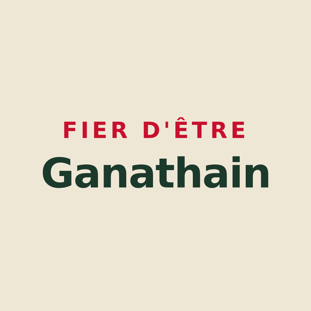 Tote bag « Fier d'être Ganathain » — design pour Genay