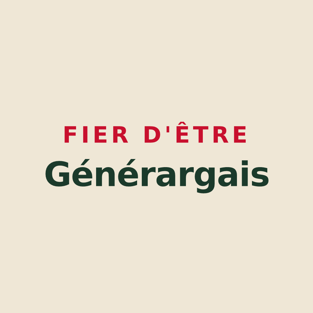 Tote bag « Fier d'être Générargais » — design pour Générargues