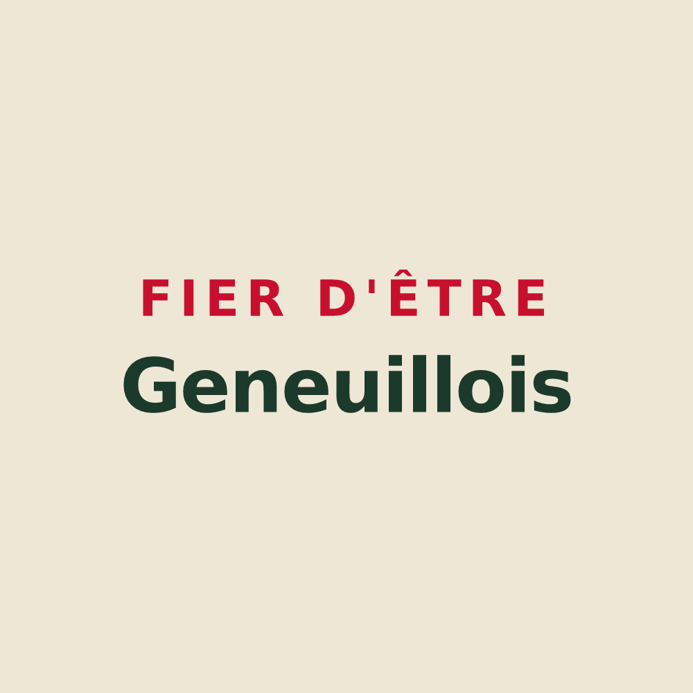 Tote bag « Fier d'être Geneuillois » — design pour Geneuille