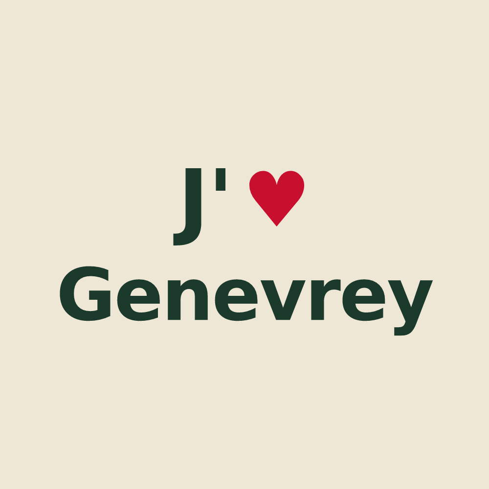 Tote bag personnalisé Genevrey — design J'aime Genevrey
