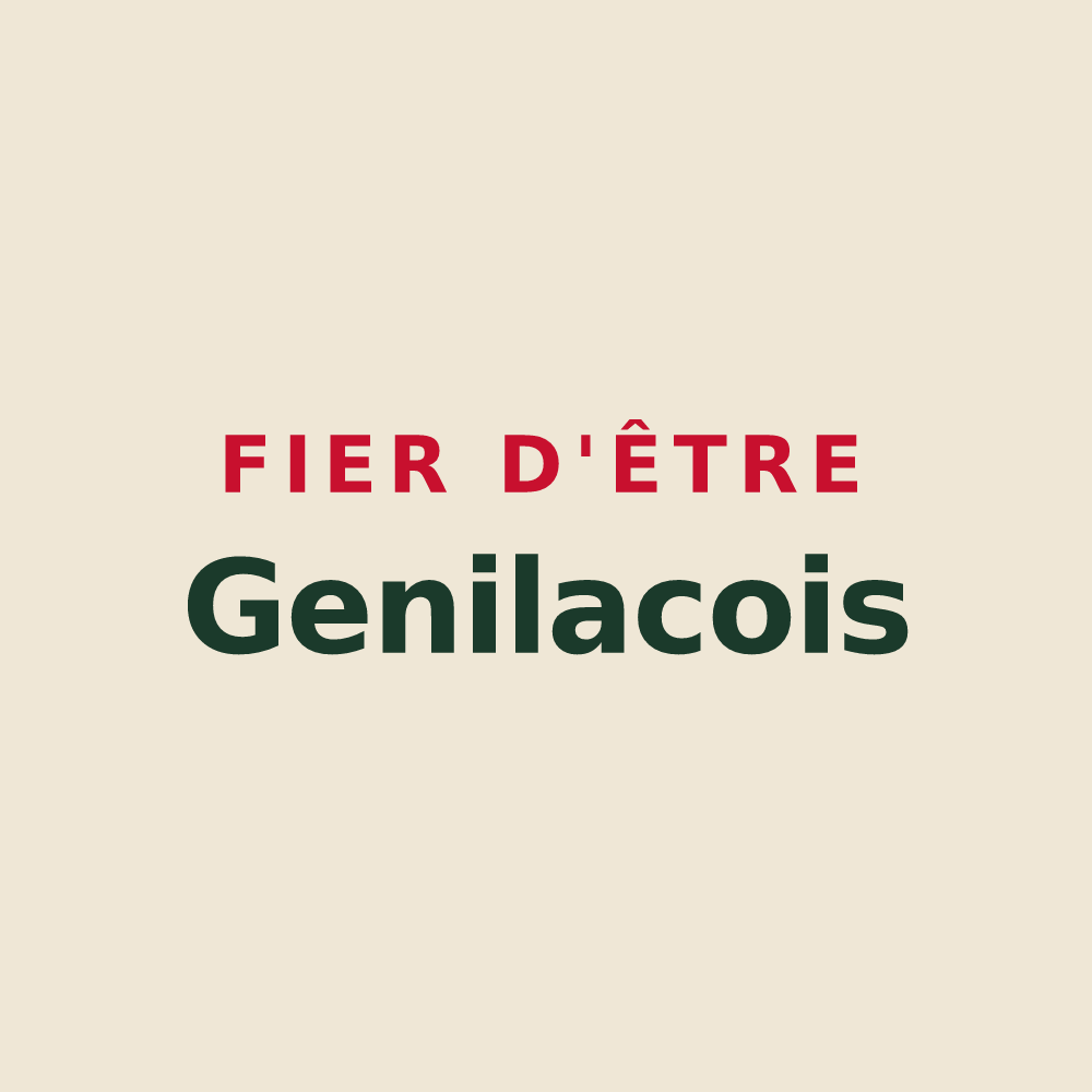 Tote bag « Fier d'être Genilacois » — design pour Genilac