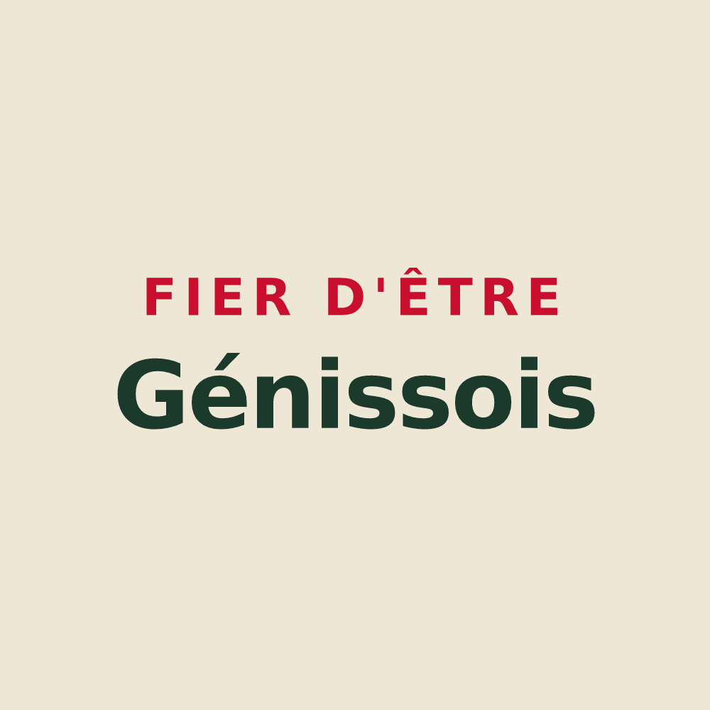 Tote bag « Fier d'être Génissois » — design pour Génis
