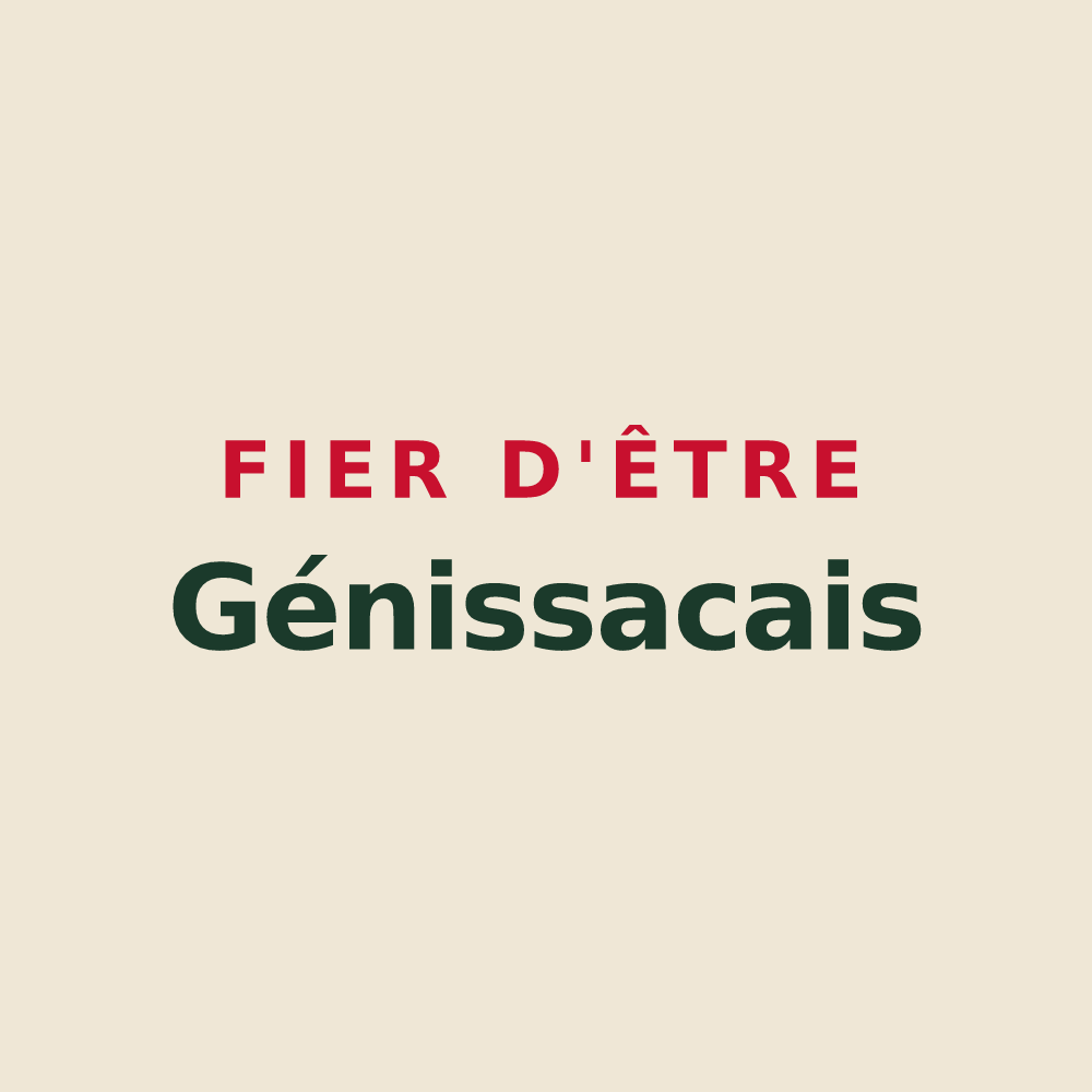 Tote bag « Fier d'être Génissacais » — design pour Génissac