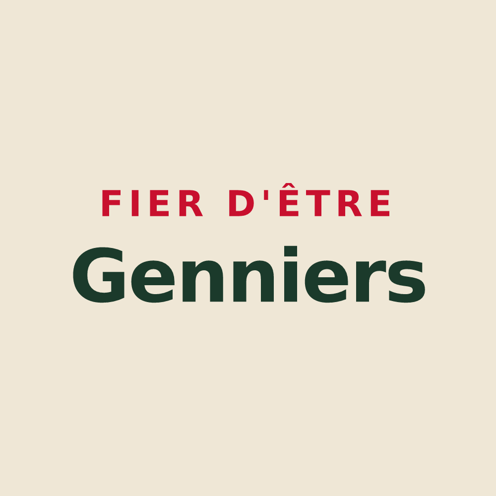 Tote bag « Fier d'être Genniers » — design pour Gennes