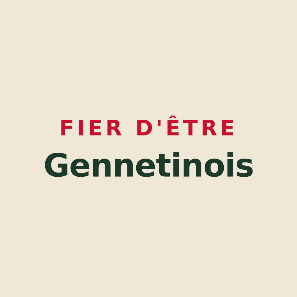 Tote bag « Fier d'être Gennetinois » — design pour Gennetines