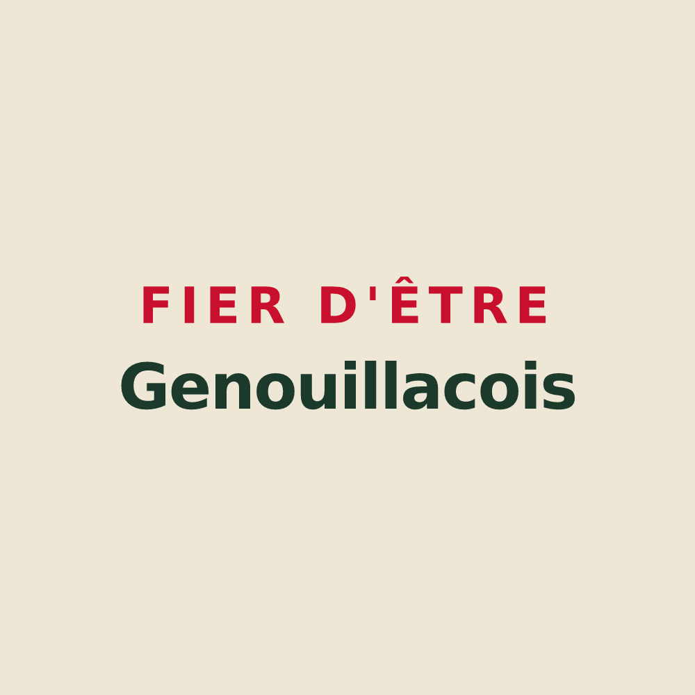 Tote bag « Fier d'être Genouillacois » — design pour Genouillac