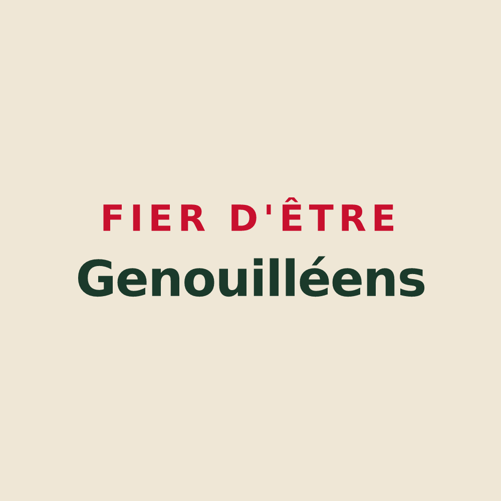 Tote bag « Fier d'être Genouilléens » — design pour Genouillé