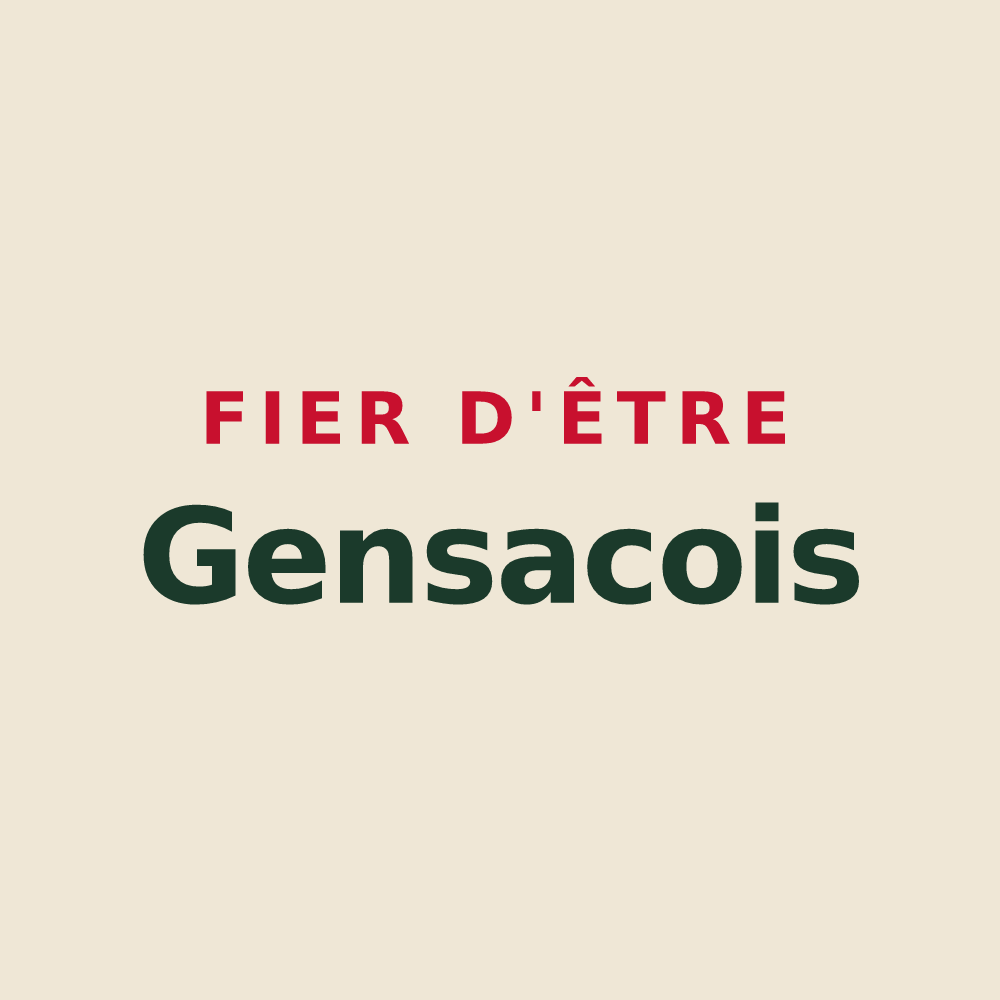 Tote bag « Fier d'être Gensacois » — design pour Gensac