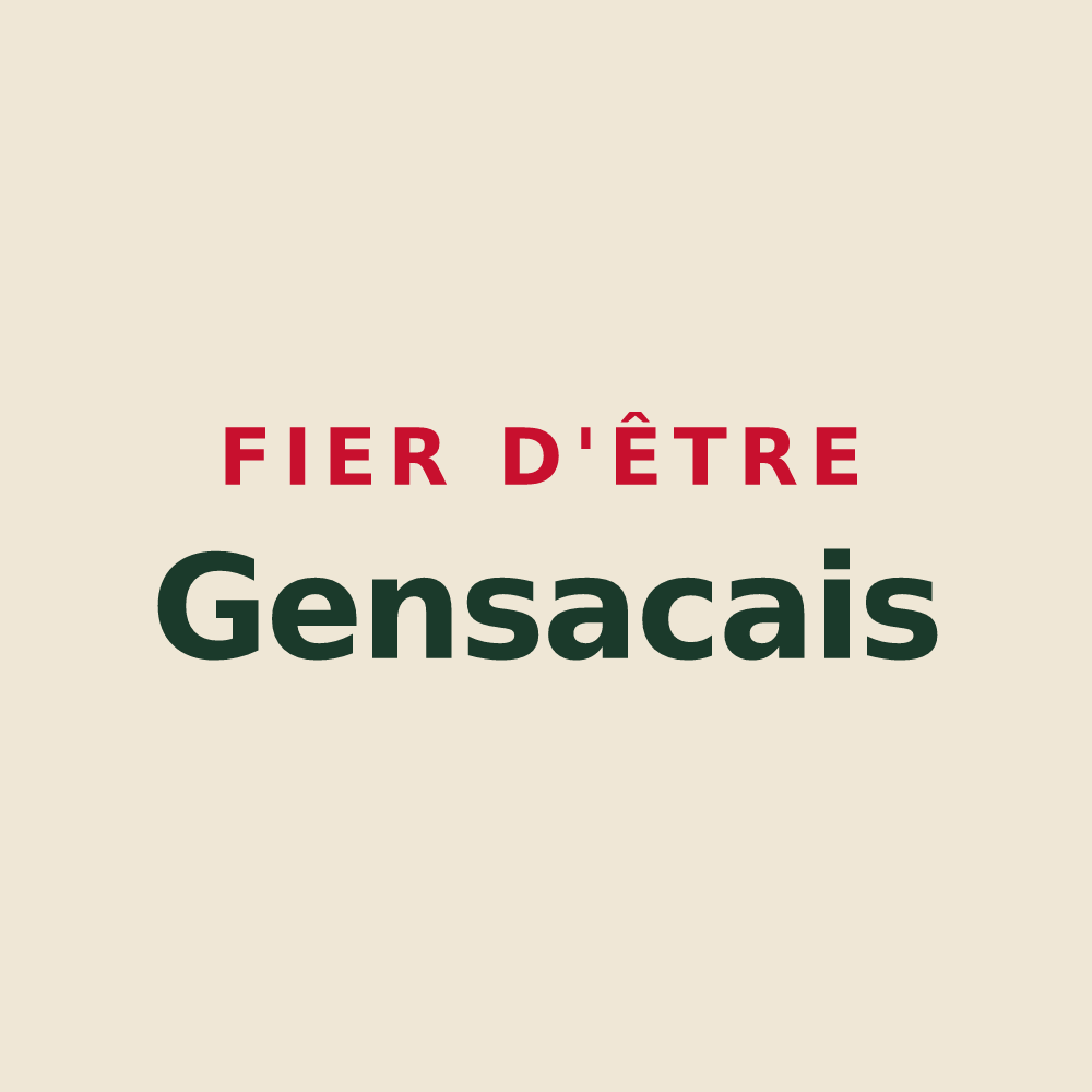 Tote bag « Fier d'être Gensacais » — design pour Gensac