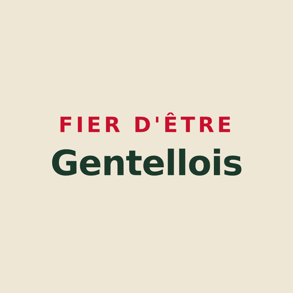Tote bag « Fier d'être Gentellois » — design pour Gentelles