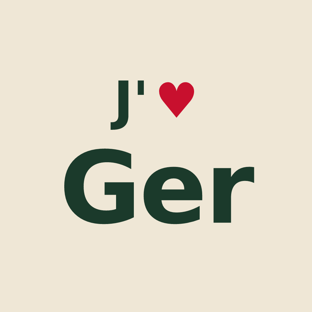 Tote bag personnalisé Ger — design J'aime Ger