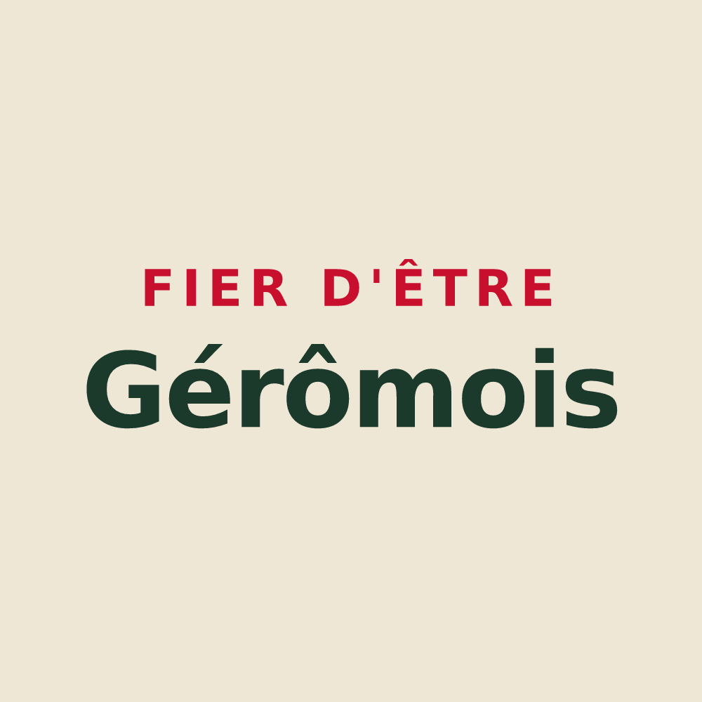 Tote bag « Fier d'être Gérômois » — design pour Gérardmer