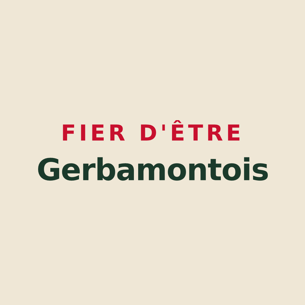 Tote bag « Fier d'être Gerbamontois » — design pour Gerbamont