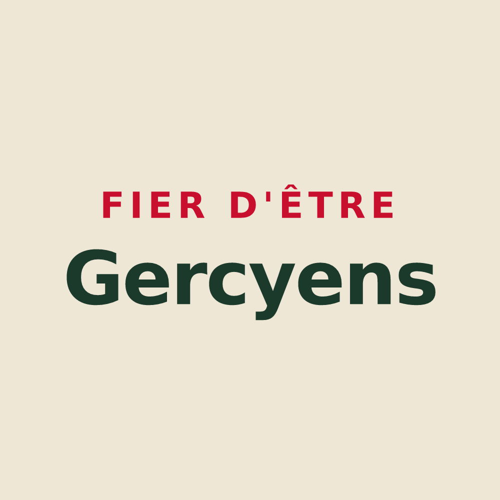 Tote bag « Fier d'être Gercyens » — design pour Gercy