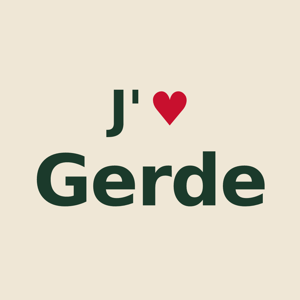 Tote bag personnalisé Gerde — design J'aime Gerde