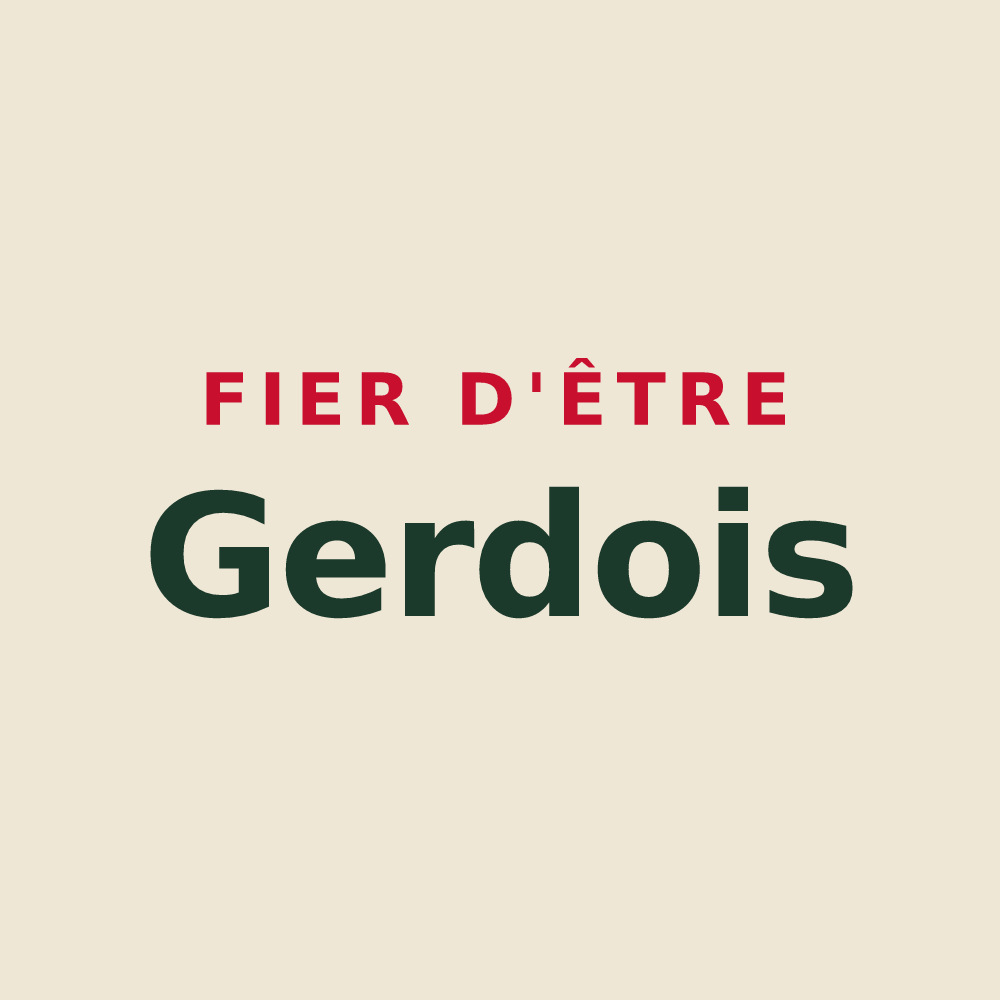 Tote bag « Fier d'être Gerdois » — design pour Gerde
