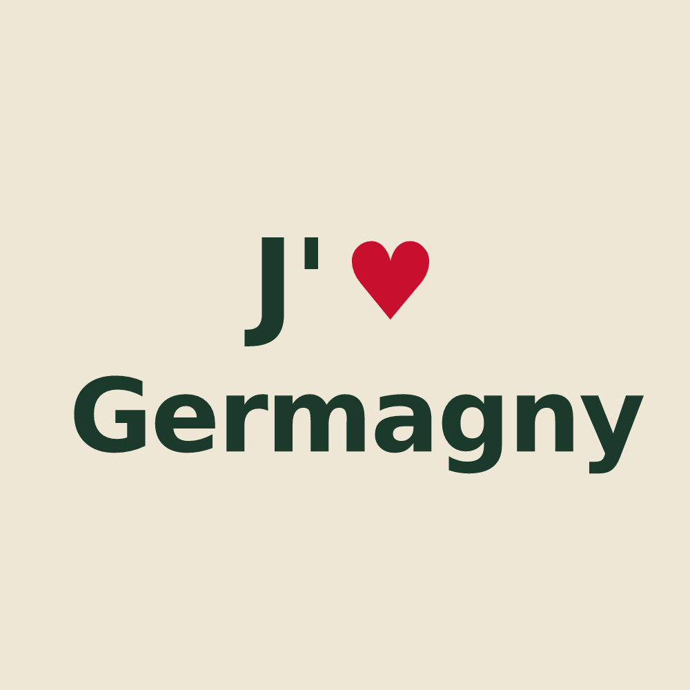 Tote bag personnalisé Germagny — design J'aime Germagny