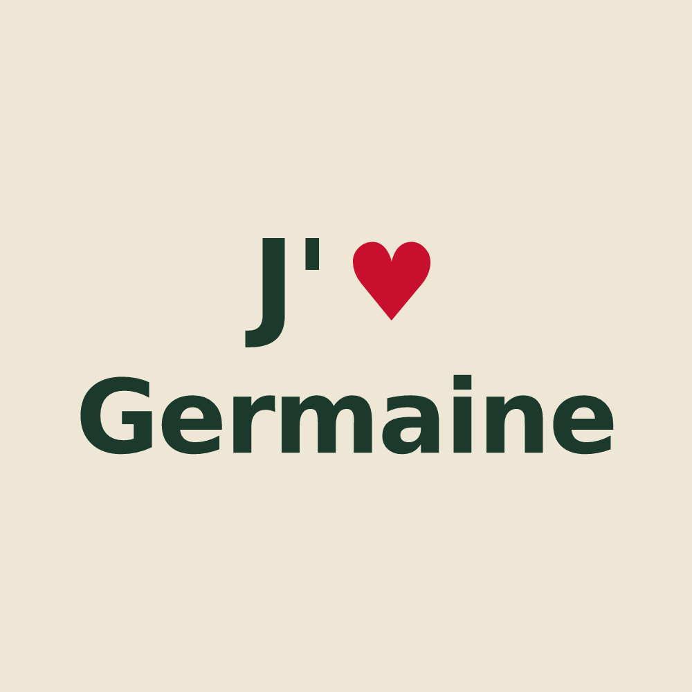 Tote bag personnalisé Germaine — design J'aime Germaine