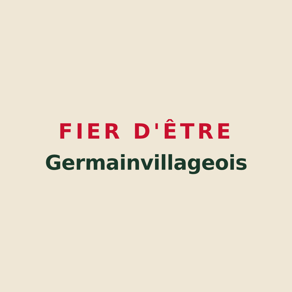 Tote bag « Fier d'être Germainvillageois » — design pour Germainvilliers