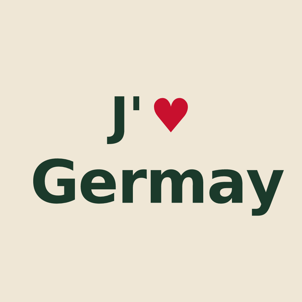 Tote bag personnalisé Germay — design J'aime Germay