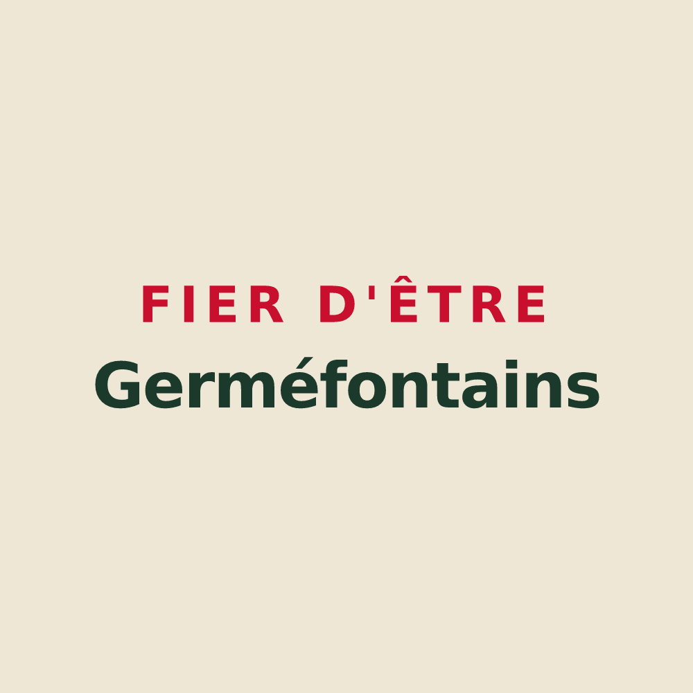 Tote bag « Fier d'être Germéfontains » — design pour Germéfontaine