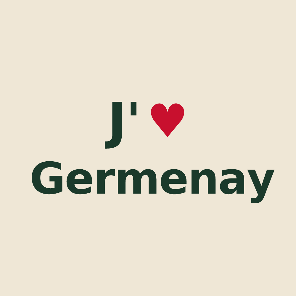 Tote bag personnalisé Germenay — design J'aime Germenay